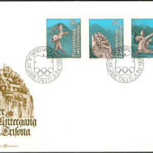 Liechtenstein – FDC 1984-06-12 – Sagor från Liechtenstein, fin serie 3 kpl