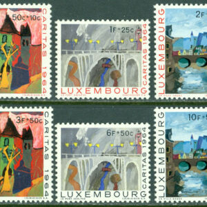 Luxemburg – M  703-708 Caritas 1964 – Barnteckningar, 6 kpl **