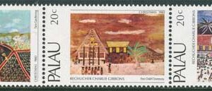 Palau – M   24-28 Jul 1983 – Barnteckningar, vackert 5-strip **