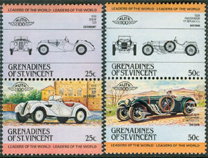 St. Vincent Grenadines – M  344-351 Bilar bla BMW 328, 8 kpl **