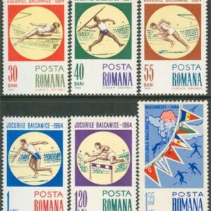 Rumänien – M 2299-2304 Sport – Balkanspelen 1964, 6 kpl **