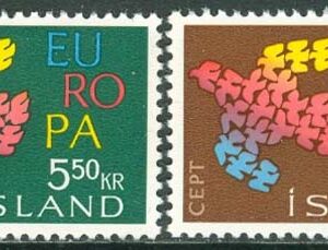 Island – F  388-389 Europa CEPT 1961, 2 kpl **
