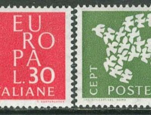 Italien – M 1113-1114 Europa CEPT 1961, serie 2 kpl **
