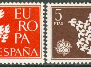Spanien – M 1266-1267 Europa CEPT 1961, 2 kpl **
