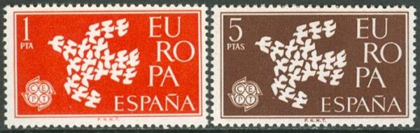 Spanien - M 1266-1267 Europa CEPT 1961, 2 kpl **