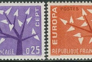 Frankrike – M 1411-1412 Europa CEPT 1962, 2 kpl **