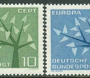 Tyskland – M  383-384 Europa CEPT 1962, 2 kpl **