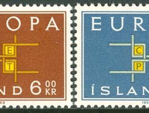 Island – F  410-411 Europa CEPT 1963, 2 kpl **