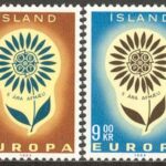 Island – F  422-423 Europa CEPT 1964, 2 kpl **