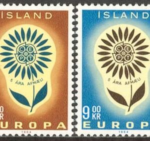 Island – F  422-423 Europa CEPT 1964, 2 kpl **