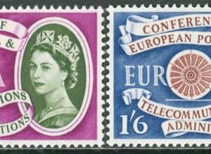 England – M  341-342 Europa CEPT 1960, 2 kpl **