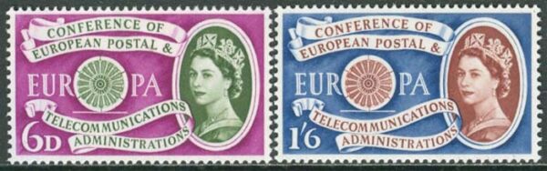 England - M  341-342 Europa CEPT 1960, 2 kpl **