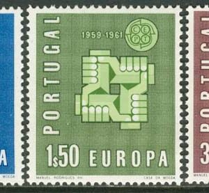 Portugal – M  907-909 Europa CEPT 1961, serie 3 kpl **