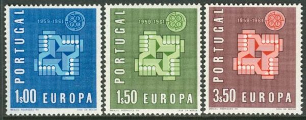 Portugal - M  907-909 Europa CEPT 1961, serie 3 kpl **