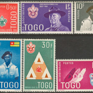 Togo – M  313-318 A Scouting i Togo 1961, 6 kpl **