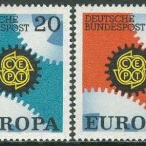 Tyskland – M  533-534 Europa CEPT 1967, 2 kpl **