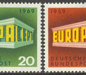 Tyskland – M  583-584 Europa CEPT 1969 10 år, 2 kpl **