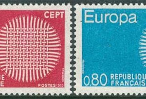 Frankrike – M 1710-1711 Europa CEPT 1970, 2 kpl **