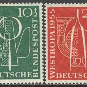 Tyskland – M  217-218 Int. frim.utst. ”Westropa 1955”, 2 kpl **