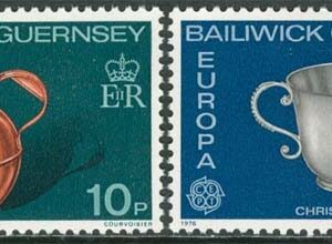 Guernsey – M  133-134 Europa CEPT 1976 Hantverk, 2 kpl **