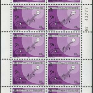 Gibraltar – M  487-488 Europa CEPT 1985 Musik, 2 st Miniark **