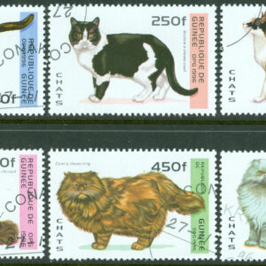 Guinea – M 1603-1608 Kattraser, 6 kpl stpl