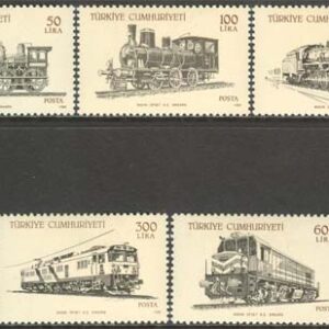 Turkiet – M 2814-2818 Tåg – Lok bl.a. Baureihe E 43, 5 kpl **