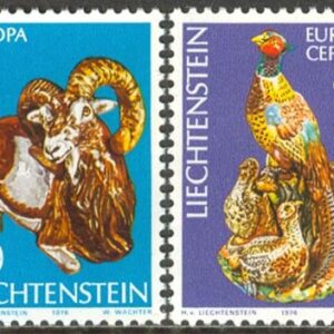 Liechtenstein – M  642-643 Europa CEPT 1976 Hantverk, serie 2 kpl **