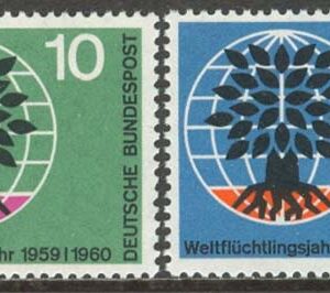Tyskland – M  326-327 Världsflyktingåret 1960, 2 kpl **