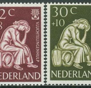 Nederländerna – M  744-745 Världsflyktingåret 1959-60, 2 kpl **