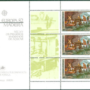 Madeira – M BL   3 Europa CEPT 1982 Historia, Block **