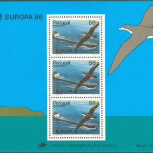 Madeira – M BL   7 Europa CEPT 1986 Naturskydd, Block **