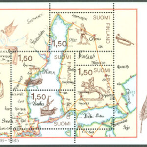 Finland – F  975-978 (BL 1) Frimärksutställnigen Finlandia 88, miniark I kpl  **