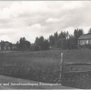 Parti av Barsele med Salemförsamlingens Föreningshus – obegagnat felfritt
