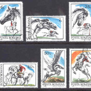 Rumänien – M 4784-4789 Hästar, 6 kpl stpl
