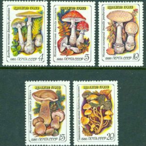 Sovjet – M 5603-5607v Giftsvampar, 5 kpl **