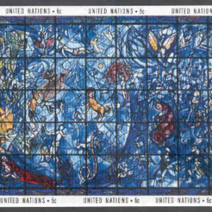 FN New York – M BL   4 Glasfönster av Marc Chagall, block **