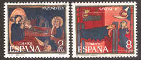 Spanien – M 1956-1957 Jul 1971 – Konst – Altarbilder, serie 2 kpl **