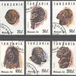 Tanzania – M 1437-1443 Makonde-konst 5 kpl stpl