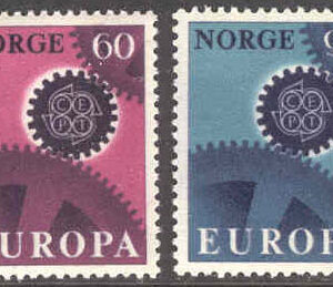 Norge – F  587-588 Europa CEPT 1967, 2 kpl**