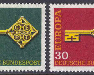 Tyskland – M  559-560 Europa CEPT 1968, 2 kpl **