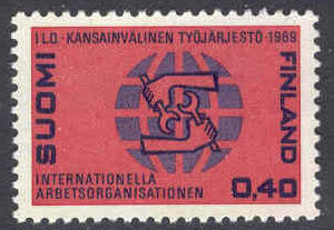 Finland – F  664 Int. arbetarorganisationen ILO 50 år, 1 kpl*