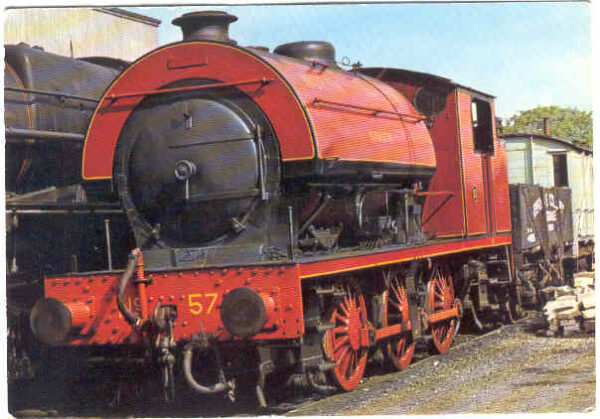 Järnväg, lok, 0-6-0 ST No. 57 "Samson" byggd 1950 av Robert Stepehenson and Hawthorns of Newcastle Upon Tyne