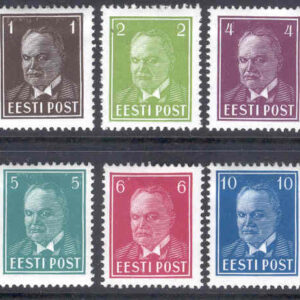 Estland – M  113-117, 124 Statspresident Päts, 6 ol*