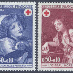 Frankrike – M 1777-1778 Röda Korset 1971 – Konst, serie 2 kpl **
