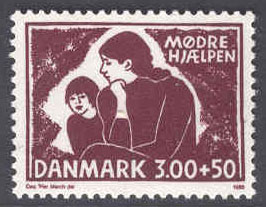 Danmark – F  956 Mödrahjälpen 5 år, 1 kpl **
