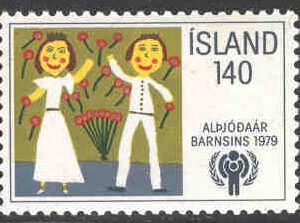 Island – F  580 Internationella Barnåret 1979, 1 kpl**