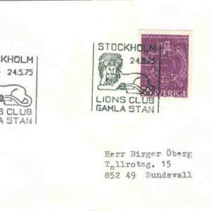 Stockholm 24.5.75 – Lions Club Gamla Stan