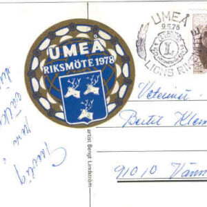 Umeå 9.5.78 – Lions International, Lions Riksmöte