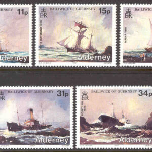 Alderney – M   32-36 Båtar, skeppsvrak, 5 kpl**